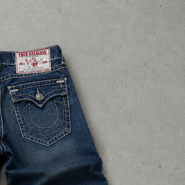 Y2K True Religion Jeans Marineblau Rare (M)