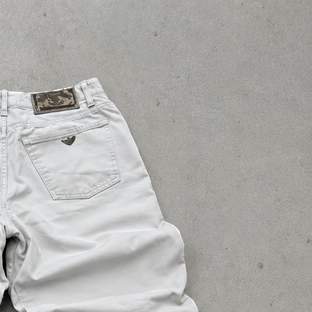 Armani Jeans Creme, Weiß Rare (M)