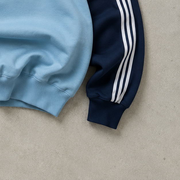 FC Barcelona 2022 Adidas Sweater Türkis, Marineblau Rare (M) Stitched Logo