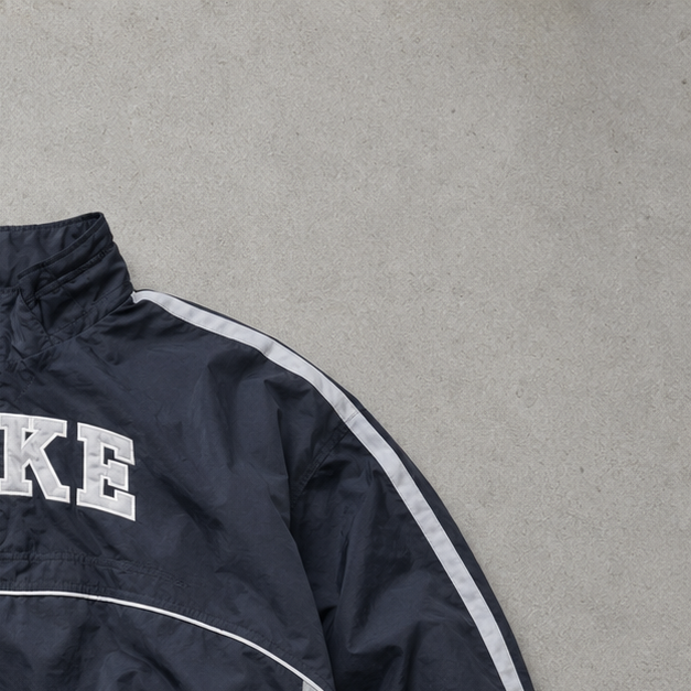 Vintage Nike Windbreaker Grey, Black Rare (M)