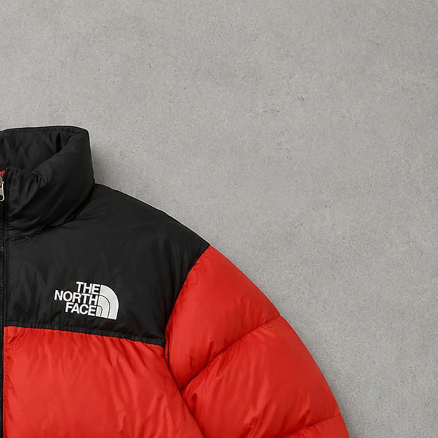The North Face Jacket Schwarz, Rot Rare (L)