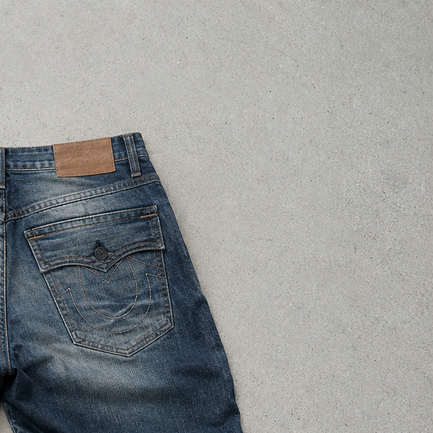 True Religion Jeans Marineblau, Blau Rare (W34 | DE 50)