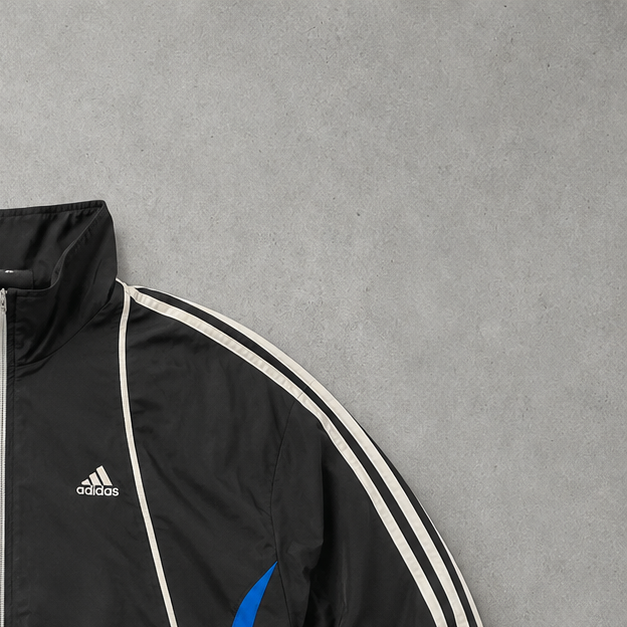 Adidas Jacket Schwarz Rare Stitched Logo (Size XL)