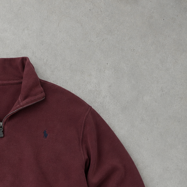 Ralph Lauren Sweater Burgunderrot Limited (XXL) Stitched Logo