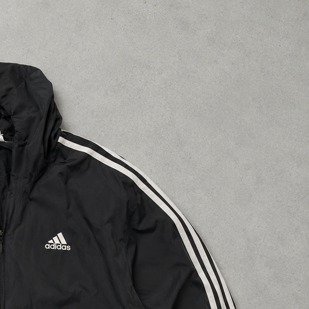 Adidas Marken-Menü Windbreaker Schwarz Limited (Size XL)
