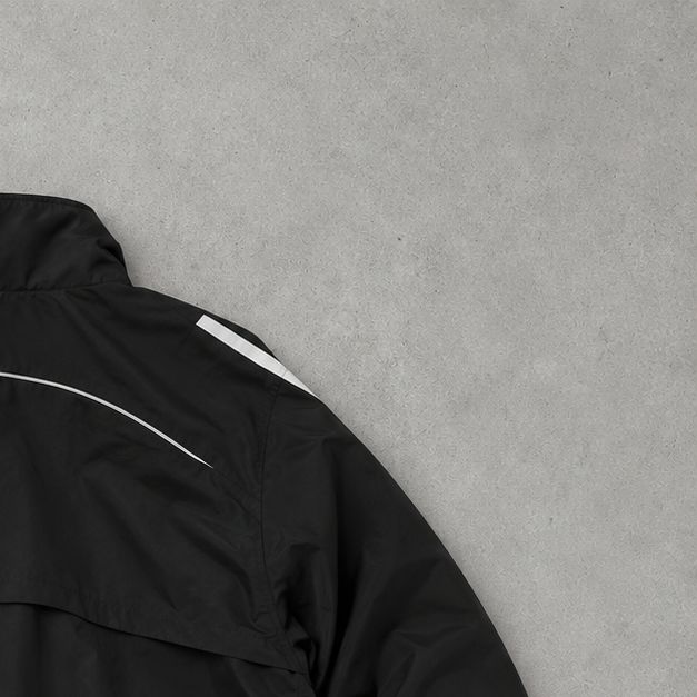 Adidas Track Jacket Black / White Rare (L)