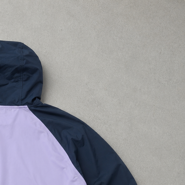 Y2K Nike Windbreaker Flieder, Marineblau Limited (S)