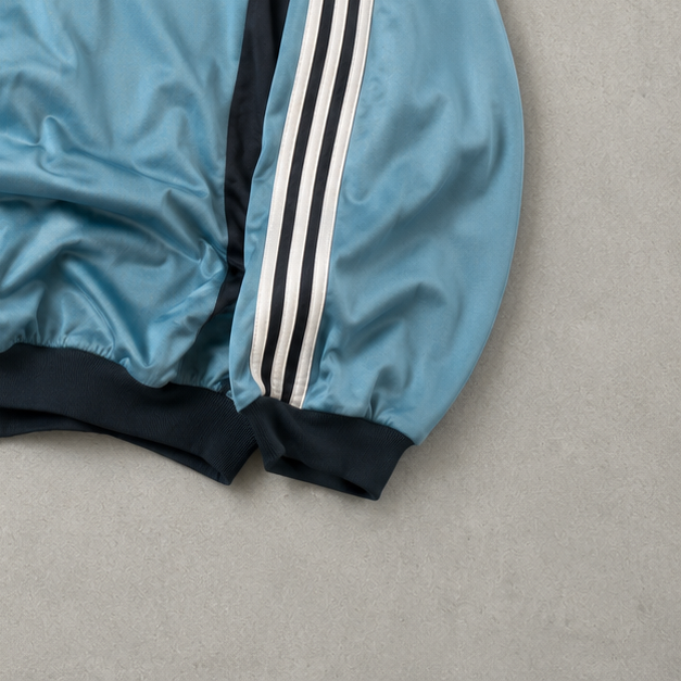 Y2K Adidas Track Jacket Blau Limited (L) Stitched Logo