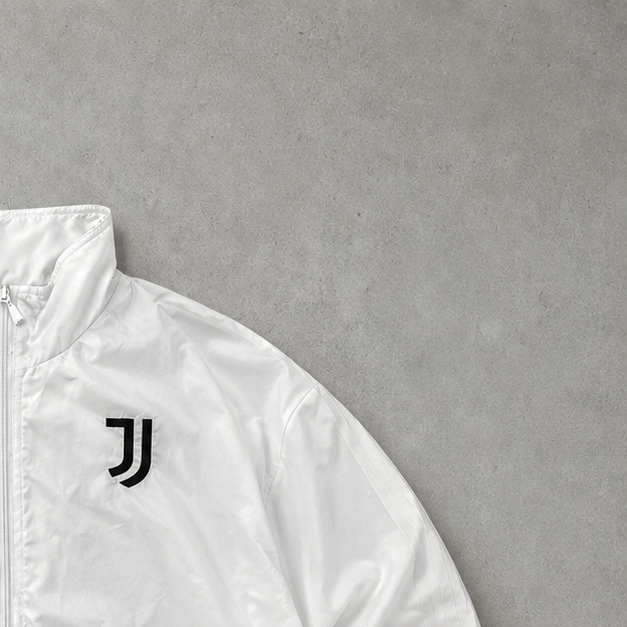 Juventus Turin Adidas Rain Jacket Weiß Limited (Size L)