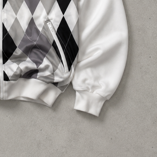 Adidas Track Jacket Weiß, Grau Limited (XL) Stitched Logo