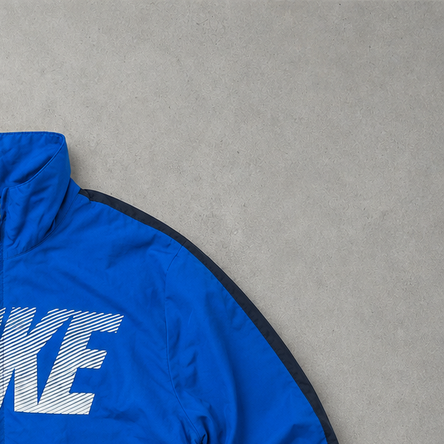 Y2K Nike Windbreaker Blau Rare (S)