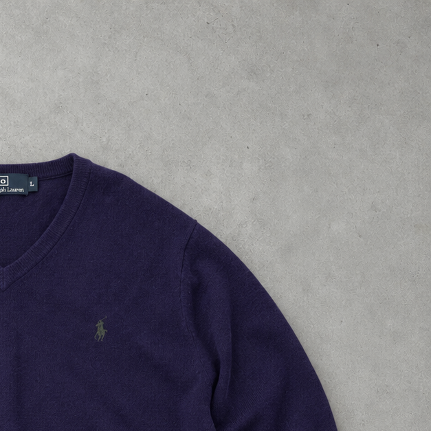 Ralph Lauren Sweater Lila Rare (M) Stitched Logo