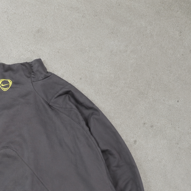 FC Barcelona Y2K Vintage Nike Windbreaker Grey Rare (L)