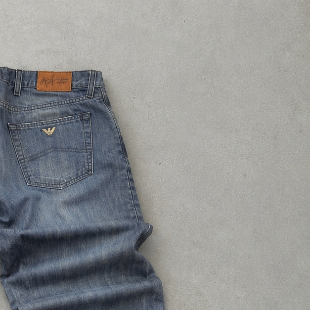Y2K Armani Jeans Denim Pants Grey Limited (W36 | DE 52)