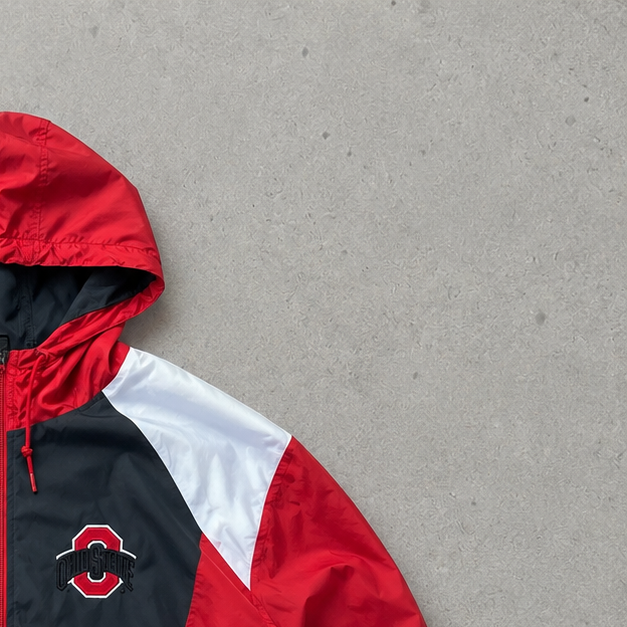 Y2K Vintage Nike Windbreaker Red, Bunt Rare (XL)