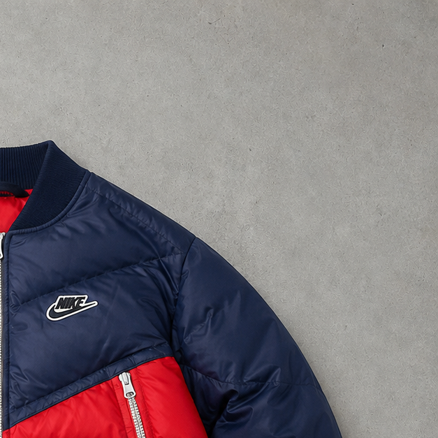 Nike Marken-Menü Jacket Marineblau, Rot Limited (Size S)