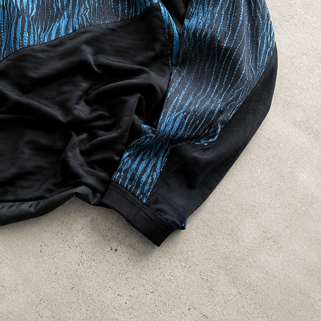 Nike Fleece Jacket Schwarz, Marineblau Rare (M) Stitched Logo