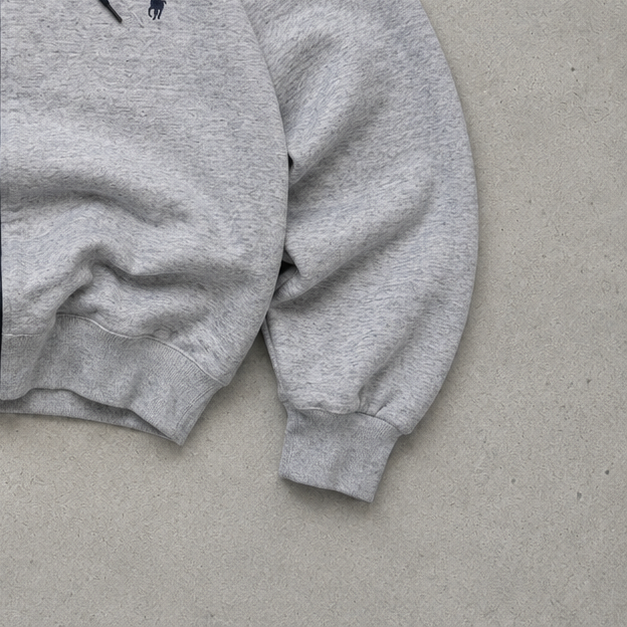 Ralph Lauren Hoodie Grau Rare (XL) Stitched Logo