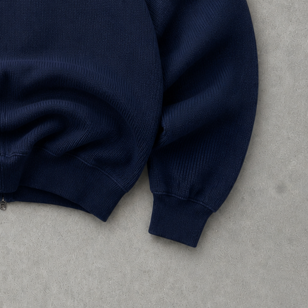 2000 Ralph Lauren Vest Marineblau Rare (XL) Stitched Logo
