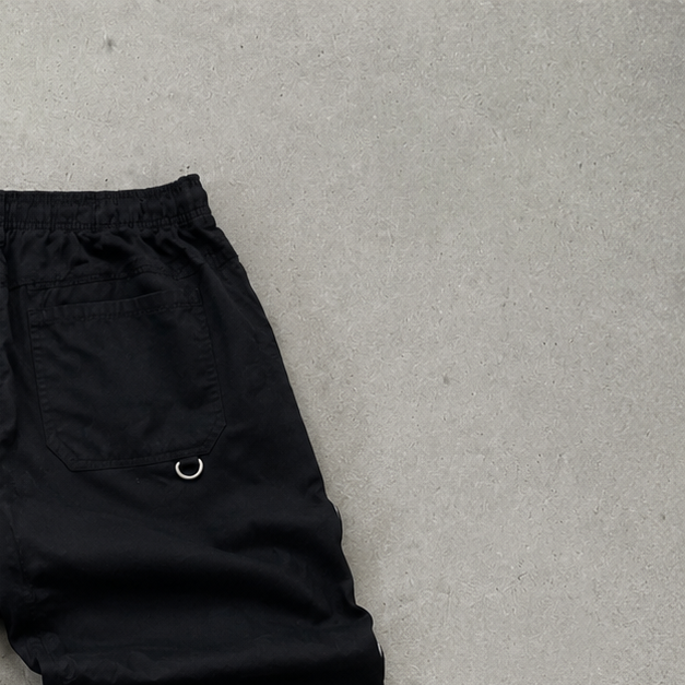 Y2K Nike Cargo Pants Schwarz Rare Stitched Logo (M)