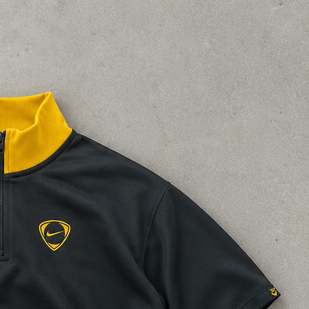 Brazil Y2K Nike Sweater Yellow, Grey Limited (Size M)