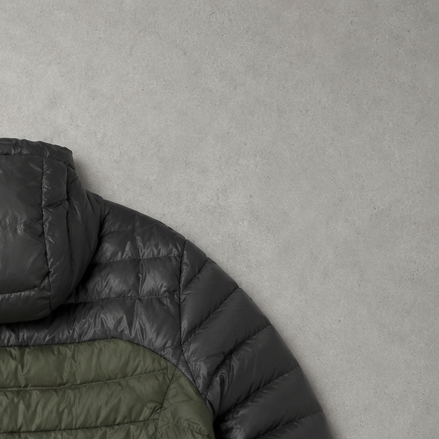 Polo Ralph Lauren Puffer Jacket Dunkelgrün, Gelb Limited (M)