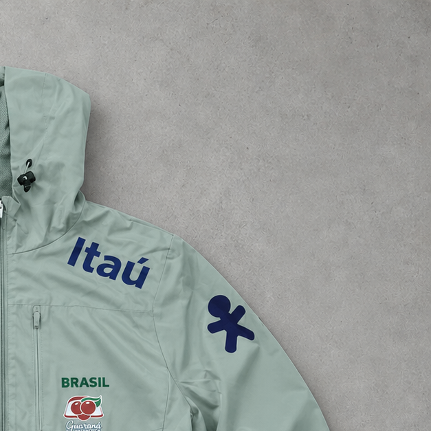 Brasil Nike Windbreaker Mintgrün Rare (L)