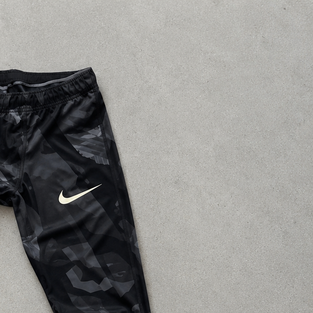 Nike Running Leggings Schwarz, Grau Rare (M)