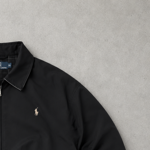 Polo Ralph Lauren Shirt Schwarz Rare Stitched Logo (XXL)