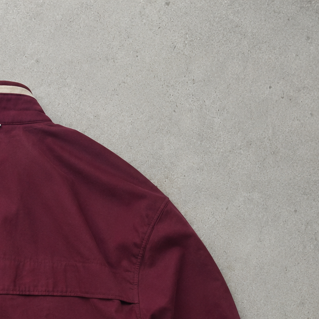 Lacoste Bomber Jacket Burgunderrot Rare (XS)