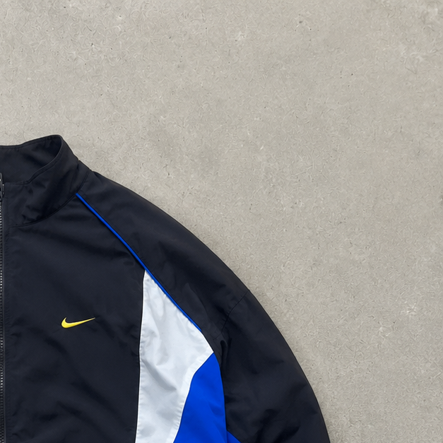 Vintage Nike Track Jacket Blue, Black Rare (S)