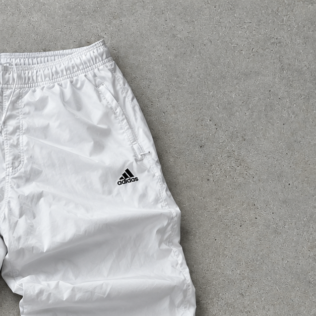 90s Adidas Track Pants Weiß Limited (M)