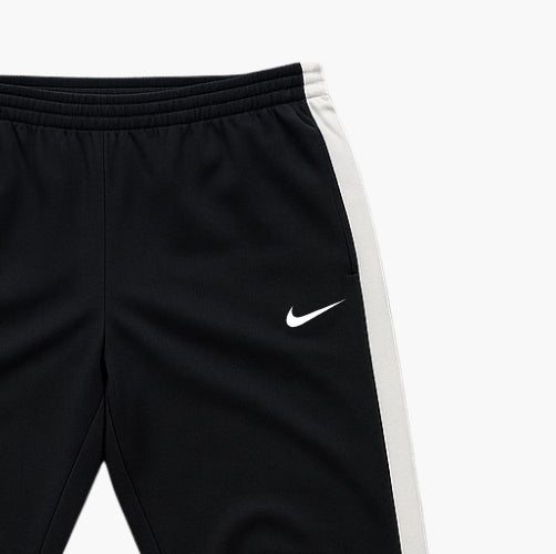 Nike Navy Blue Sweatpants with White Stripe (S)