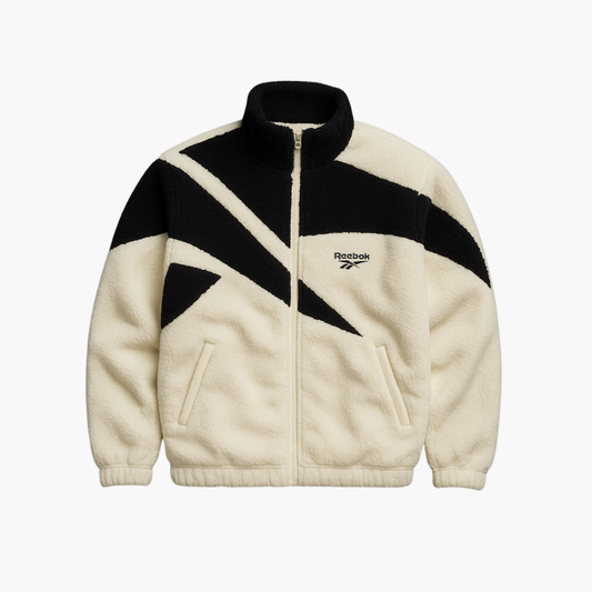 Reebok Plush Fleece Jacket Cream / Black (S)