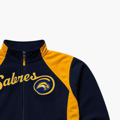 Reebok NHL Buffalo Sabres Full-Zip Fleece Navy / Yellow (M)