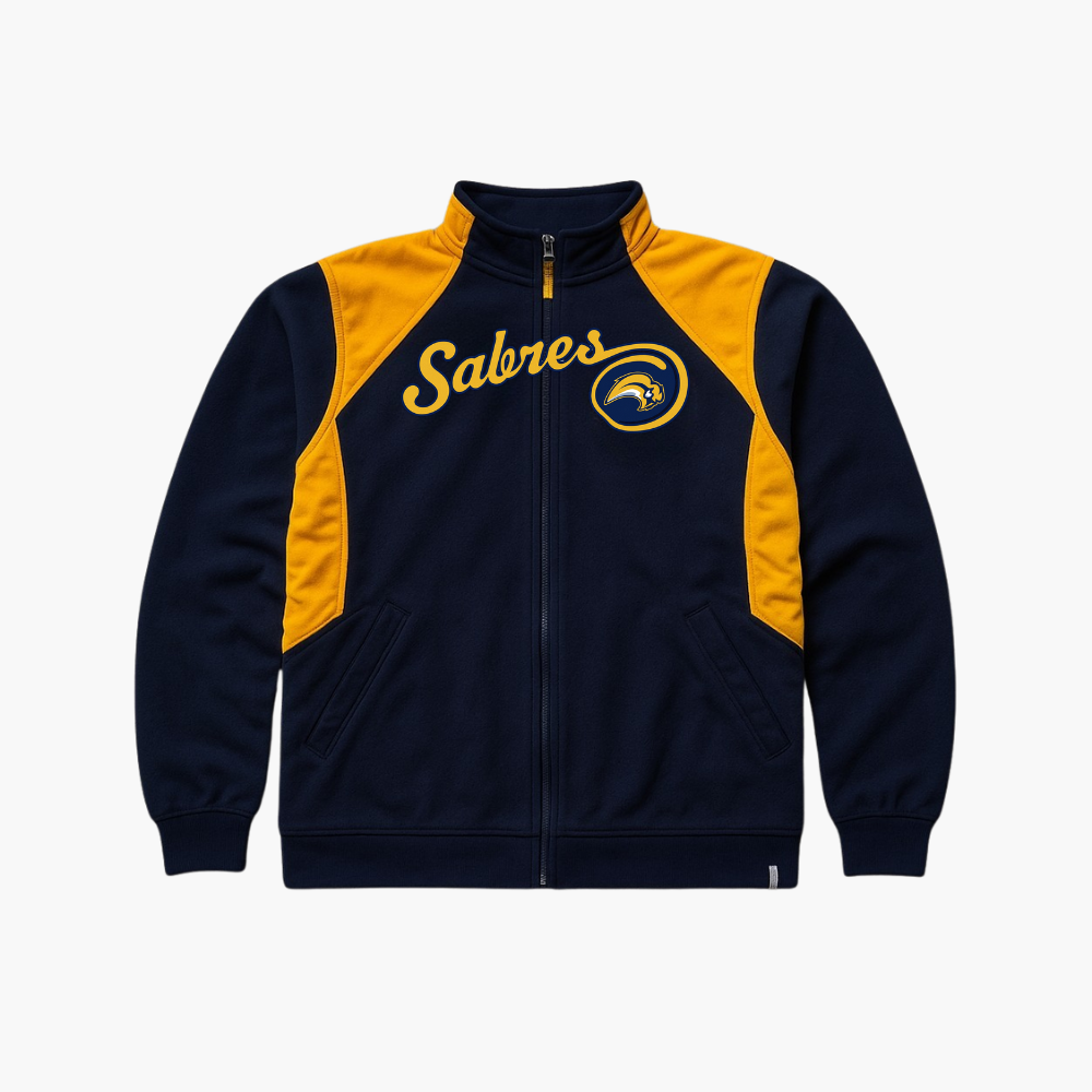 Reebok NHL Buffalo Sabres Full-Zip Fleece Navy / Yellow (M)