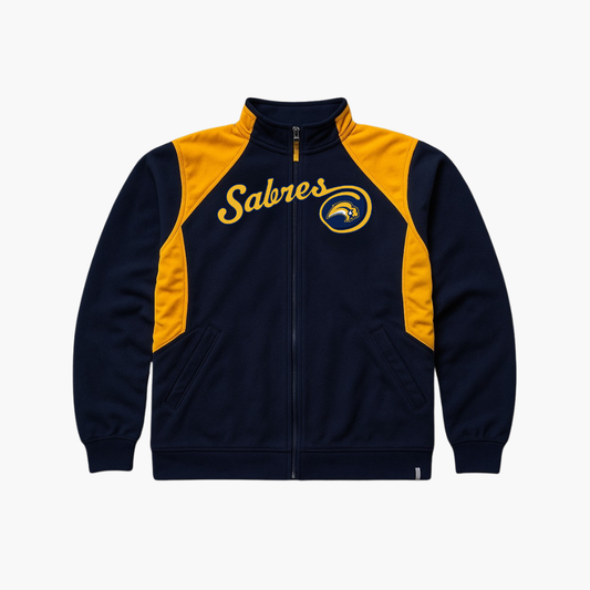 Reebok NHL Buffalo Sabres Full-Zip Fleece Navy / Yellow (M)