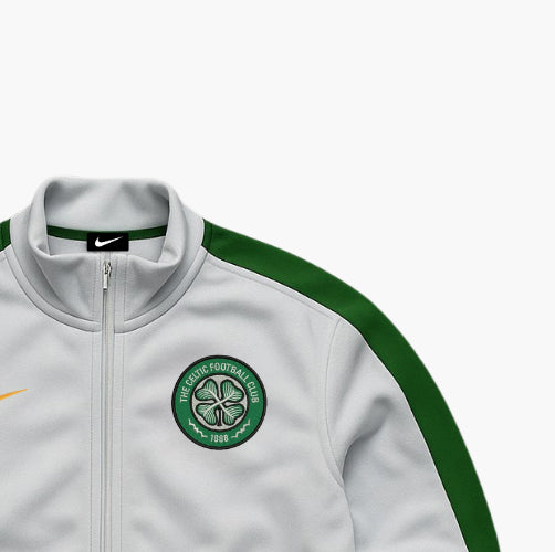 Nike Celtic Vintage Football Jacket White Green (M)