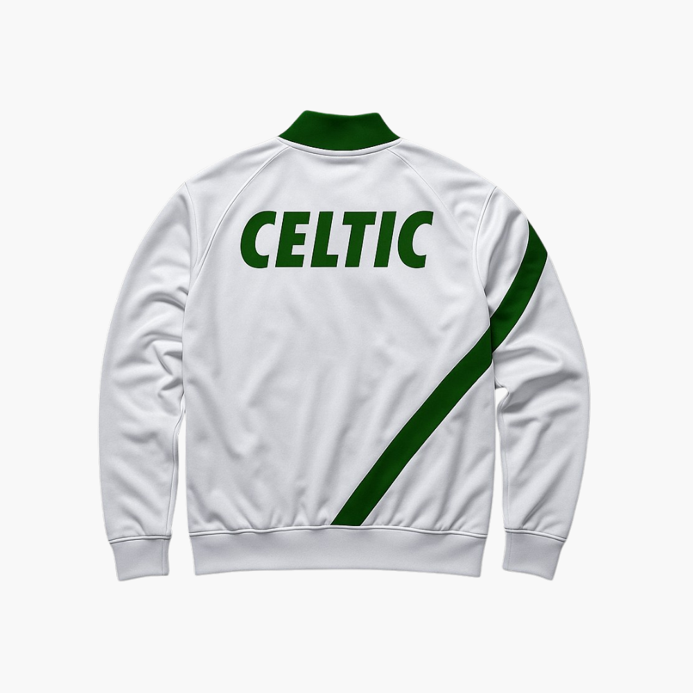Nike Celtic Vintage Football Jacket White Green (M)