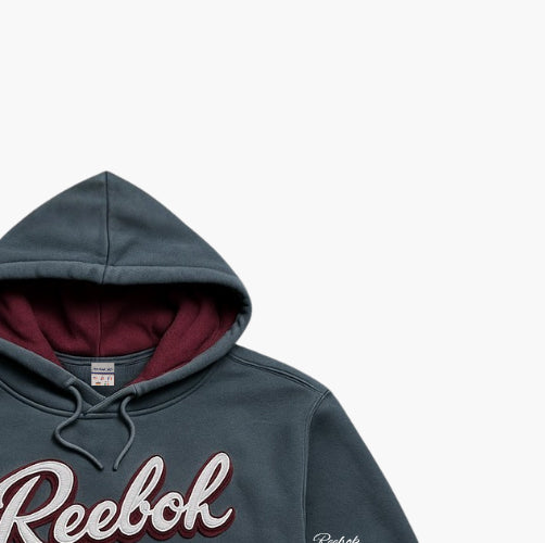 Reebok Vintage Hoodie Grey / Burgundy (M)