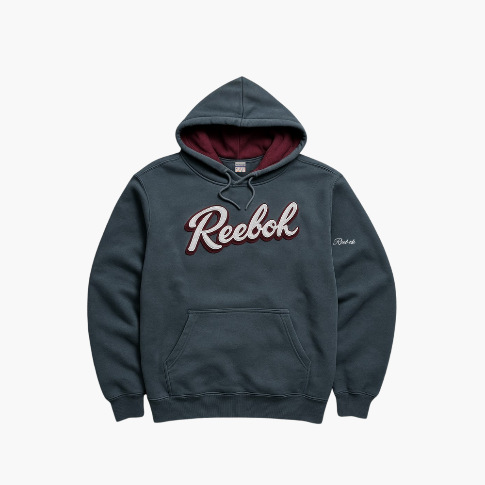 Reebok Vintage Hoodie Grey / Burgundy (M)