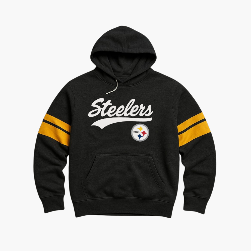 NFL Steelers Sweatshirt Black / Yellow (M)