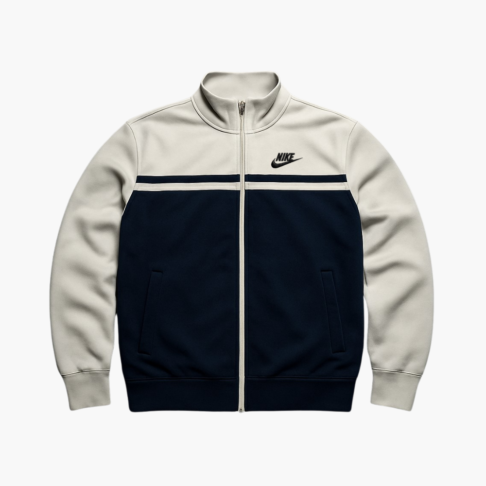 Nike Zip Jacket White Black (M)