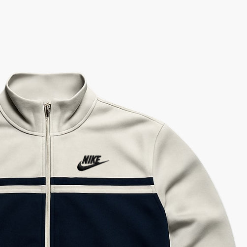 Nike Zip Jacket White Black (M)