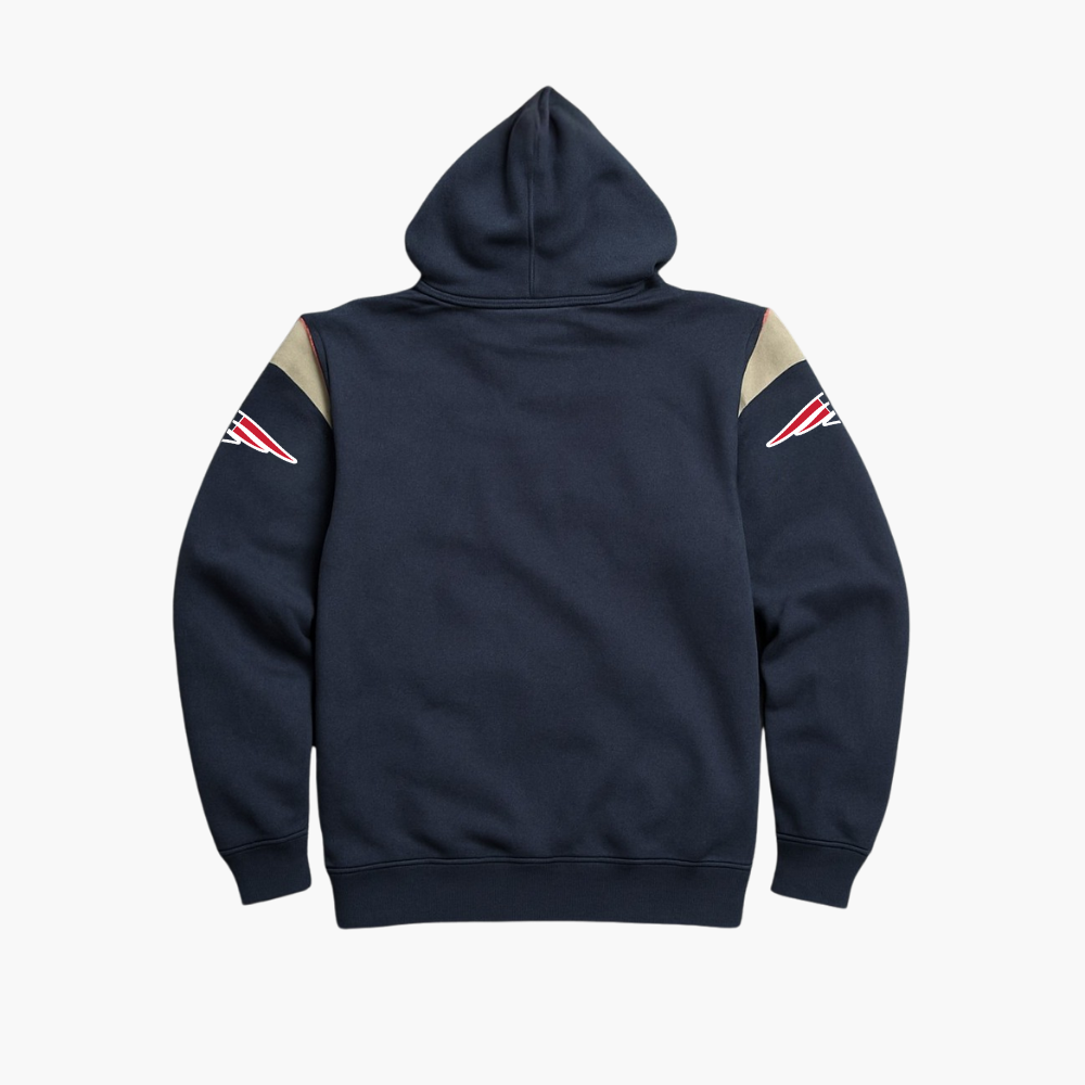 NFL New England Patriots Vintage Hoodie Navy / White (S)