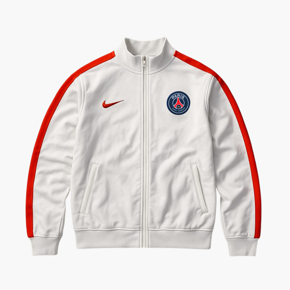 Nike Sports Jacket White Burgundy (M)