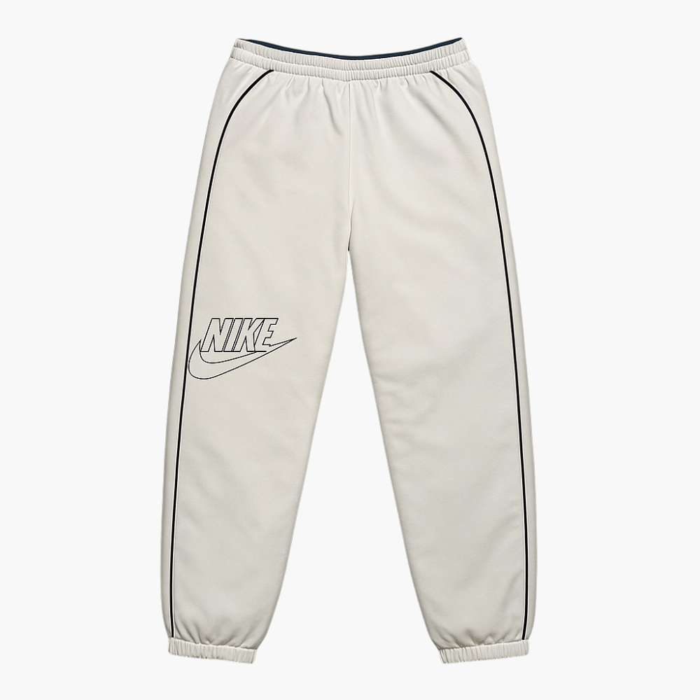 Nike White Track Pants Adjustable Waist (S)