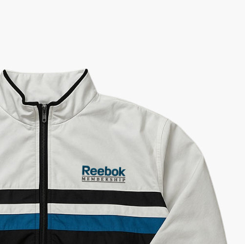 Reebok Track Jacket White / Black / Blue (M)