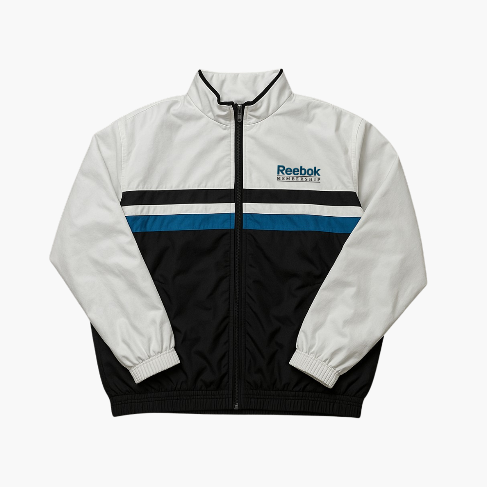 Reebok Track Jacket White / Black / Blue (M)