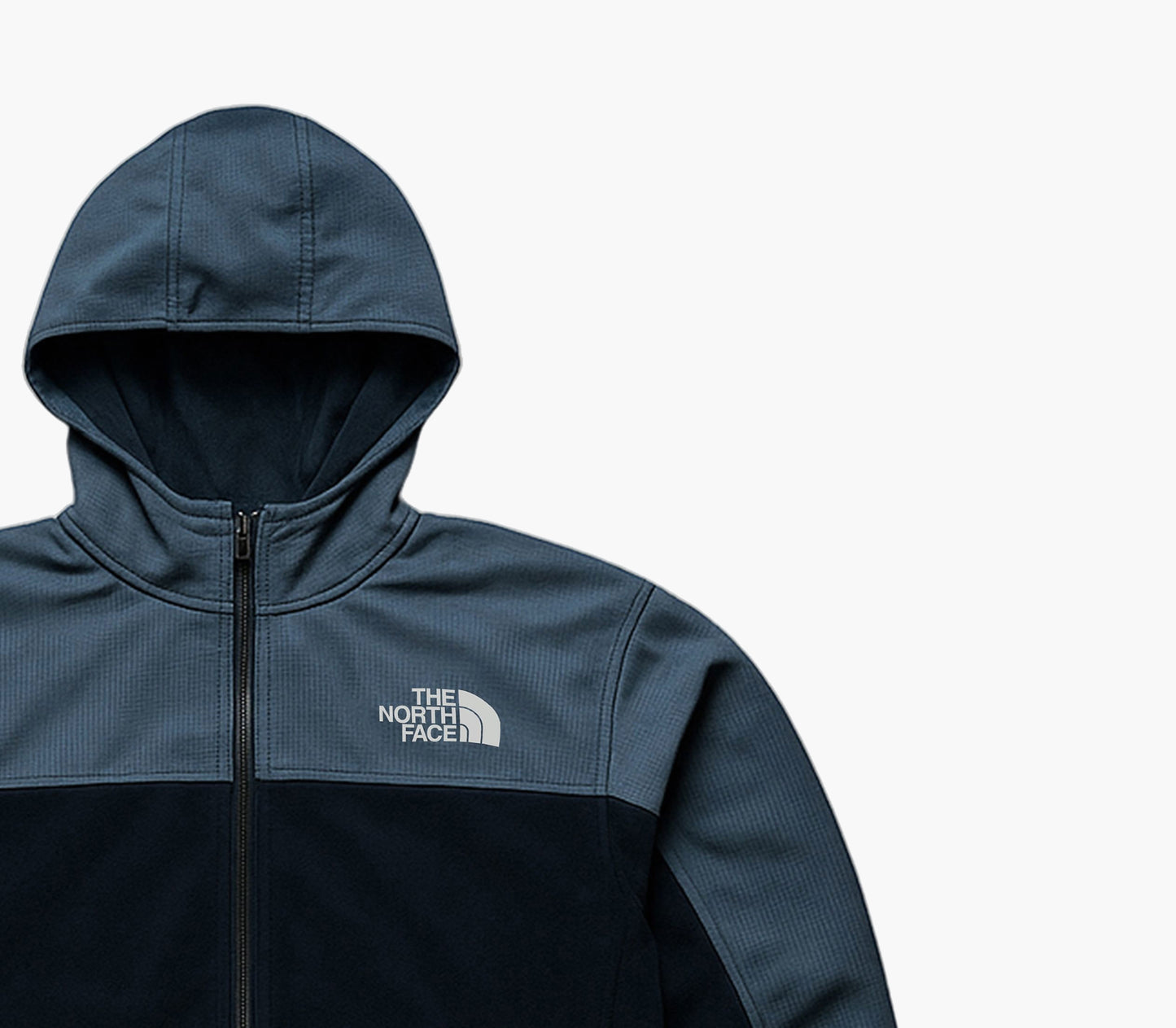 The North Face Vintage Full-Zip Hoodie Jacket Grey / Black (M)